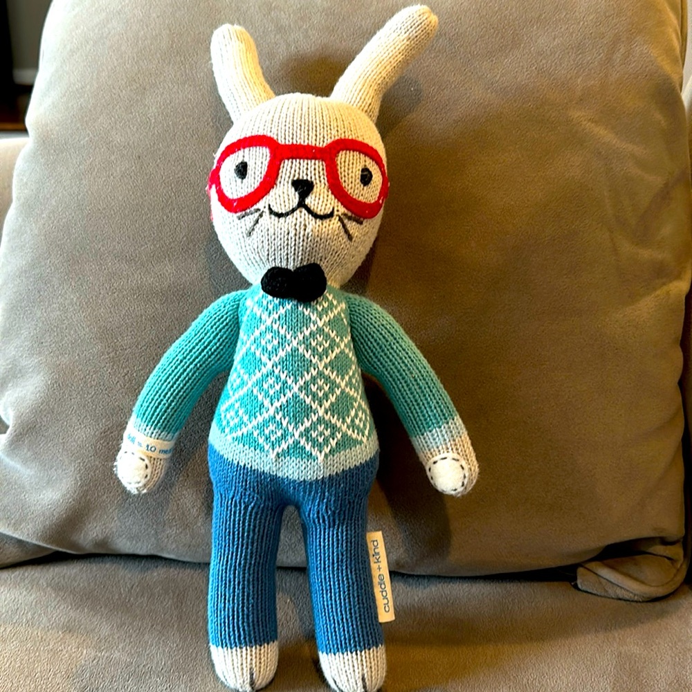 Cuddle + Kind Benedict the Bunny stuffed animal 13”